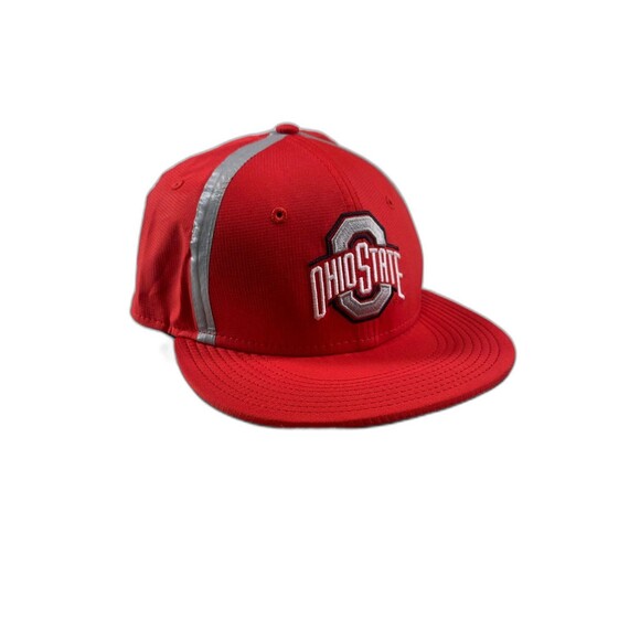 Nike Hat Cap Dri Fit True Ohio State Buckeyes Snapback Red & Black Reflect OSU - Picture 1 of 7